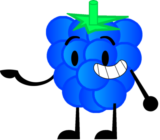 Raspberries Clipart Blue - Blue Raspberry Art (548x480)