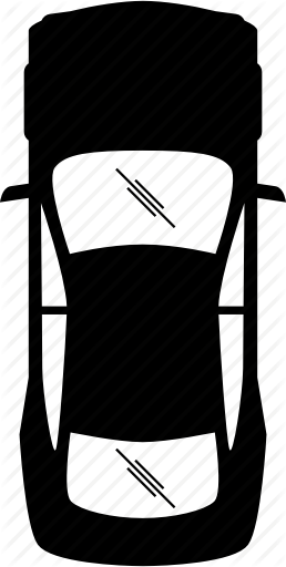 Car Icons Above - Car From Above Icon (258x512)