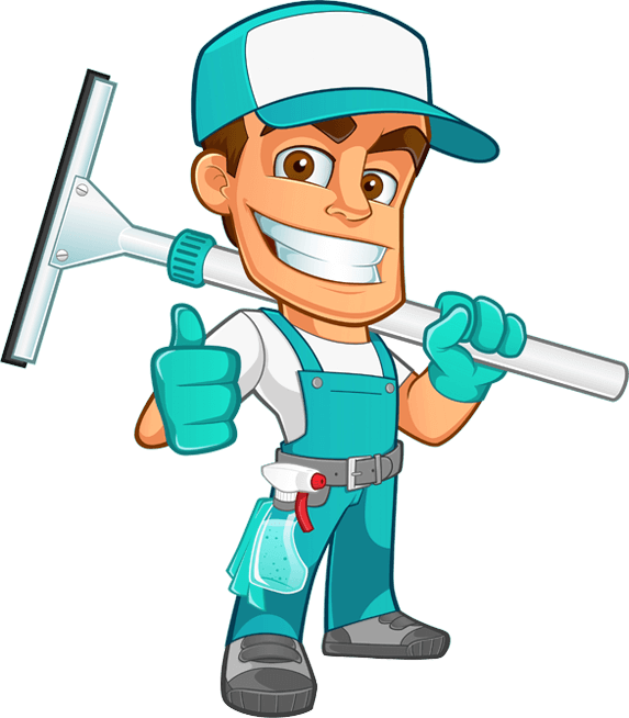 Clean Clipart General Cleaning - Window Cleaning Cartoon (573x654)
