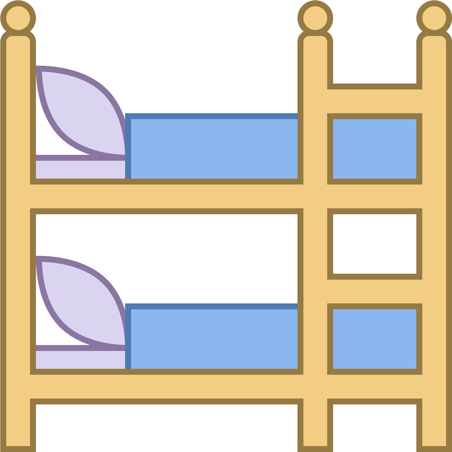 Clipart Bed Bunk Bed - Bunk Bed (1600x1600)