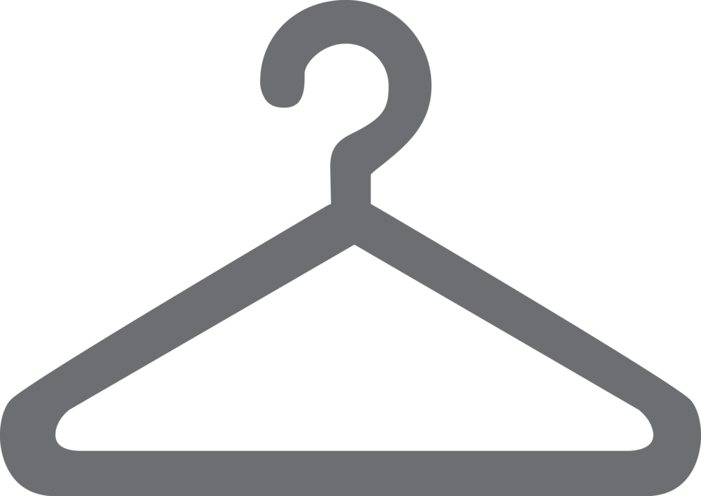 Clothes Hanger Clipart Png Hanger Clipart Simple ~ - Clothes Hanger (1000x707)