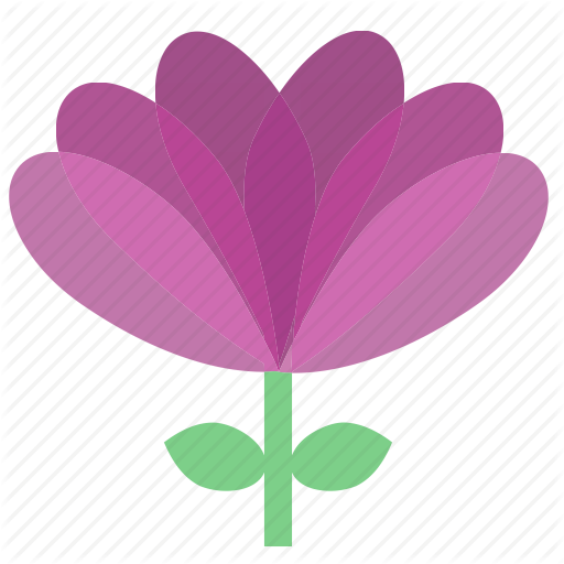 Violet Clipart Garden Flower - Violet Flower Icon (512x512)