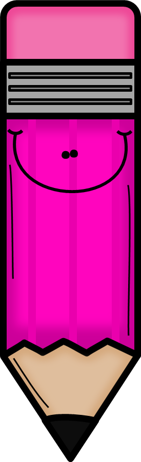 Violet Clipart Pink Pencil - Colorful Pencil Clip Art (275x902)