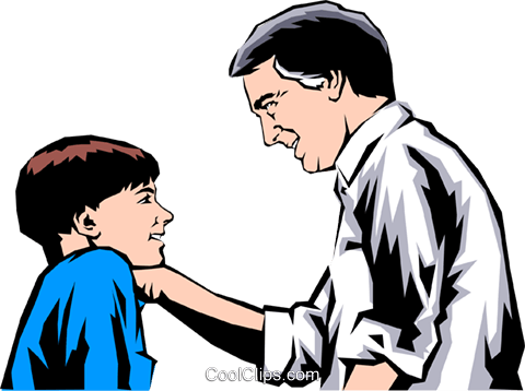 Father & Son Royalty Free Vector Clip Art Illustration - Father & Son Royalty Free Vector Clip Art Illustration (480x358)