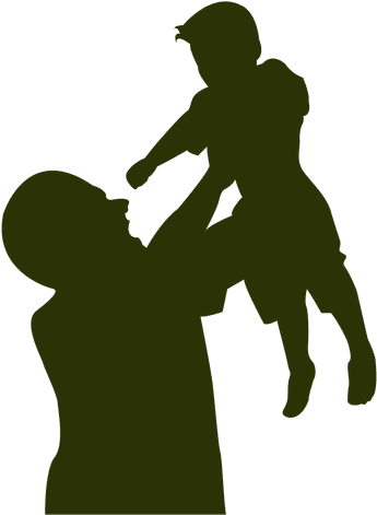 Father Son Playing Transparent - Fathers Day Vector (512x512)