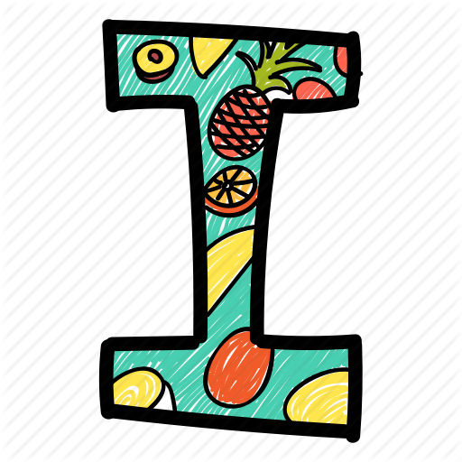 Download Letter I Colored Clipart Letter Case Dotted - Letter I Colored (512x512)