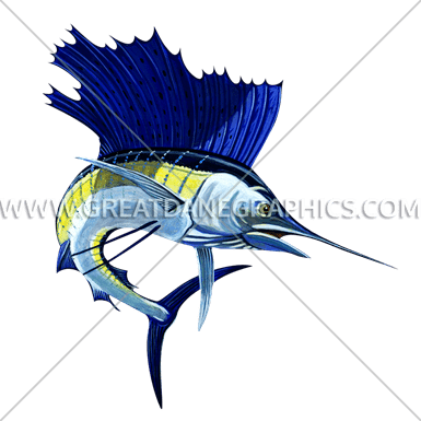 Sailfish - Retro Planet Sailfish Deep Sea Fishing Wall Decal Ocean (385x385)
