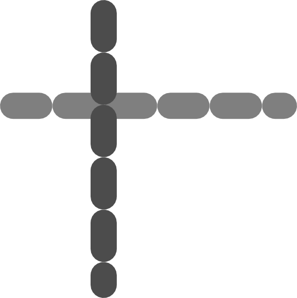 This Free Clip Arts Design Of Dotted Cross - This Free Clip Arts Design Of Dotted Cross (600x602)