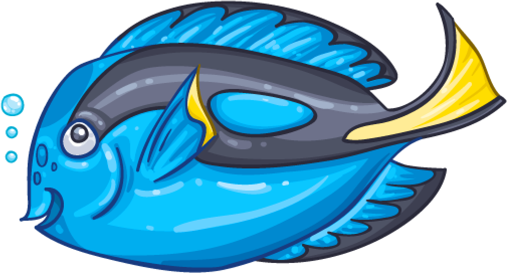 Blue Tang Wallabee Collecting And Trading Card - Blue Tang (1024x1024)