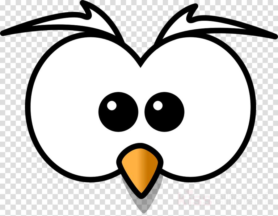 Cartoon Owl Face Clipart Owl Drawing Clip Art - Png Speech Balloons (900x700)