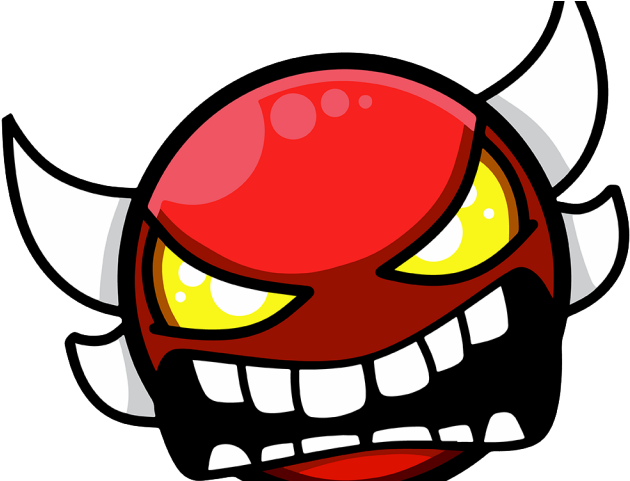 Unknown Clipart Head Scratcher - Geometry Dash Extreme Demon Face (640x480)