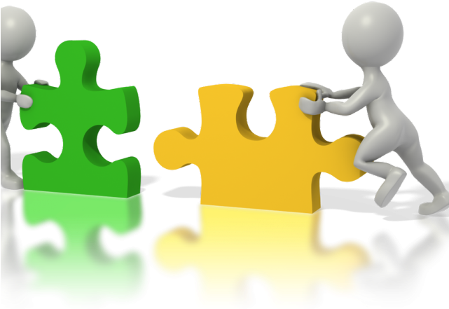 Society Clipart Statistics - Putting Jigsaw Puzzle Pieces Together (641x441)