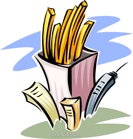 Fast Food In A Fast Society Royalty Free Vector Clip - Fast Food In A Fast Society Royalty Free Vector Clip (459x480)