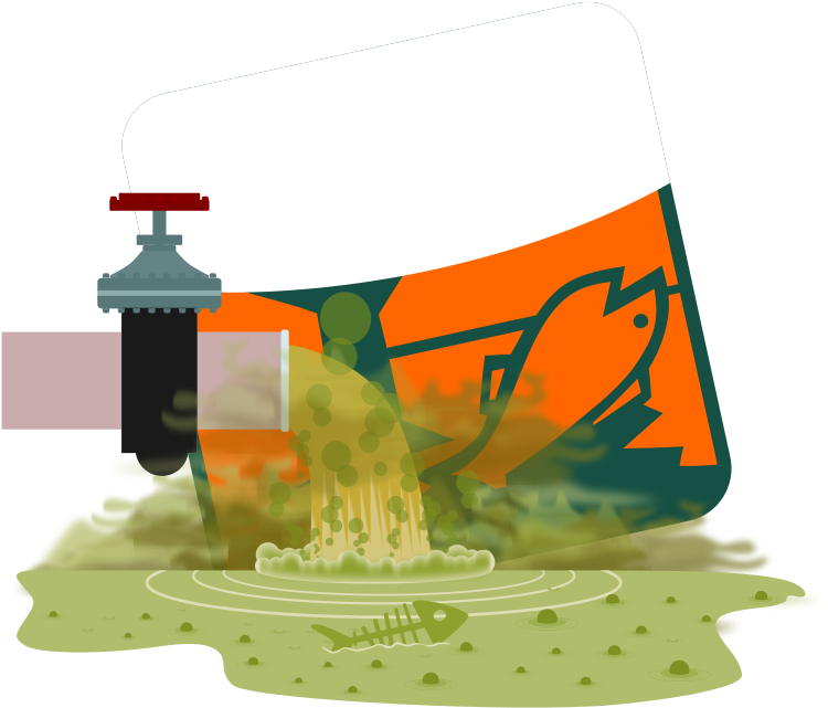 File - Water Pollution - Svg - Water Pollution Png (883x768)