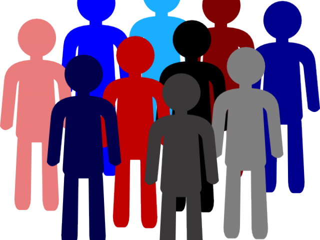 Society Clipart Big Population - Population Clip Art (640x480)