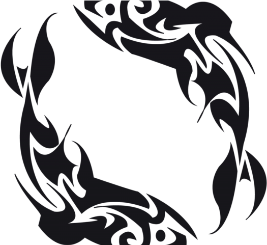 Fish Tattoos Clipart Decal - Tribal Fish Tattoo Design (640x480)