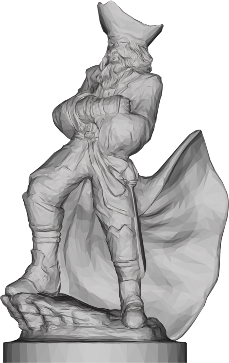 Statue Sculpture Drawing Low Poly Art - Рисунок Карандашом Статую Свободу (472x749)