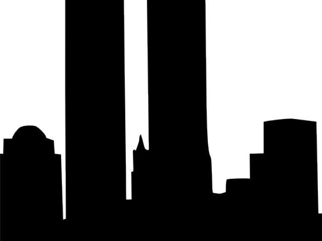 Twin Towers Clipart - World Trade Center Outline.