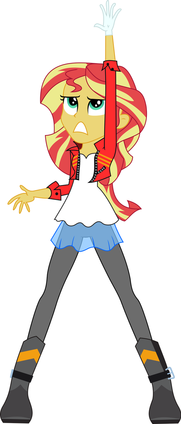 [mlp] Sunset Shimmer As Michael Jackson By Anonimowybrony - Mlp Michael Jackson (584x1368)