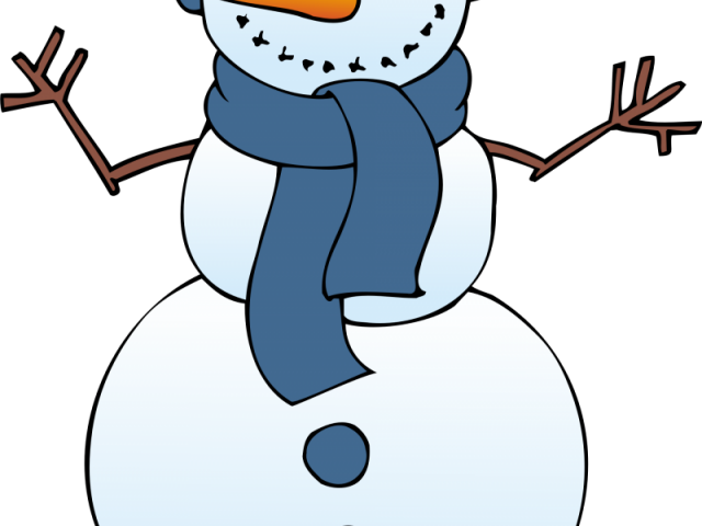 Teal Clipart Black And White - Snowman Clipart (640x480)