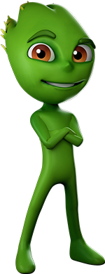 Veggi Can Run Super-fast, He Also Controls The Land - Cartoon (450x450)