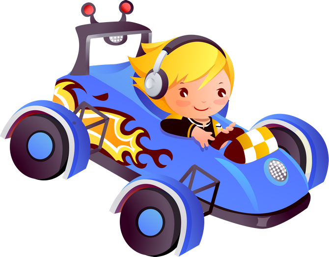 Фото, Автор Arana На Яндекс - Cartoon Girl Driving A Race Car (670x523)