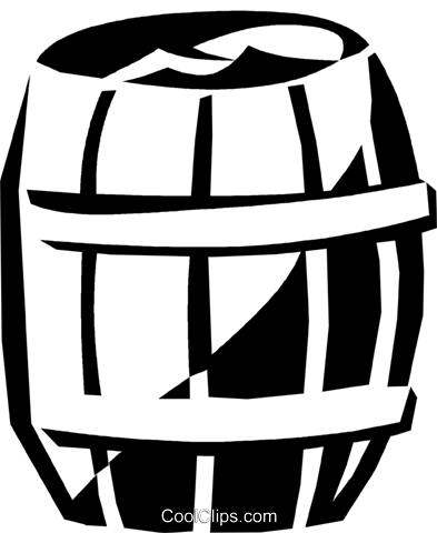 Barrel Royalty Free Vector Clip Art Illustration - Illustration (393x480)