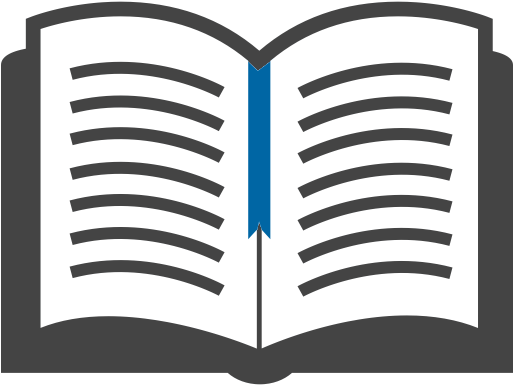 Open Book Top View - Book Icon Transparent Background (512x512)