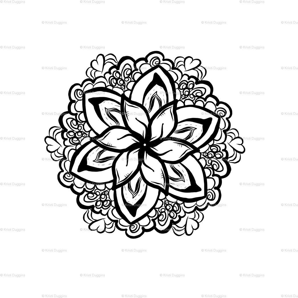 Clip Art Library Stock Bohemian Drawing Wallpaper - Coloring Book (1075x1075)