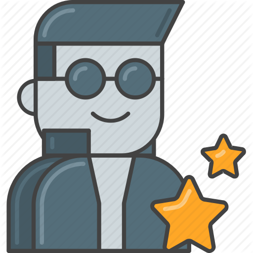 Graphic Library Library Actor Clipart Marker - Movie Star Icon (512x512)