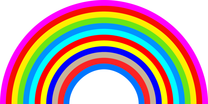 Rainbow Drop Color - Rainbow Color (680x340)