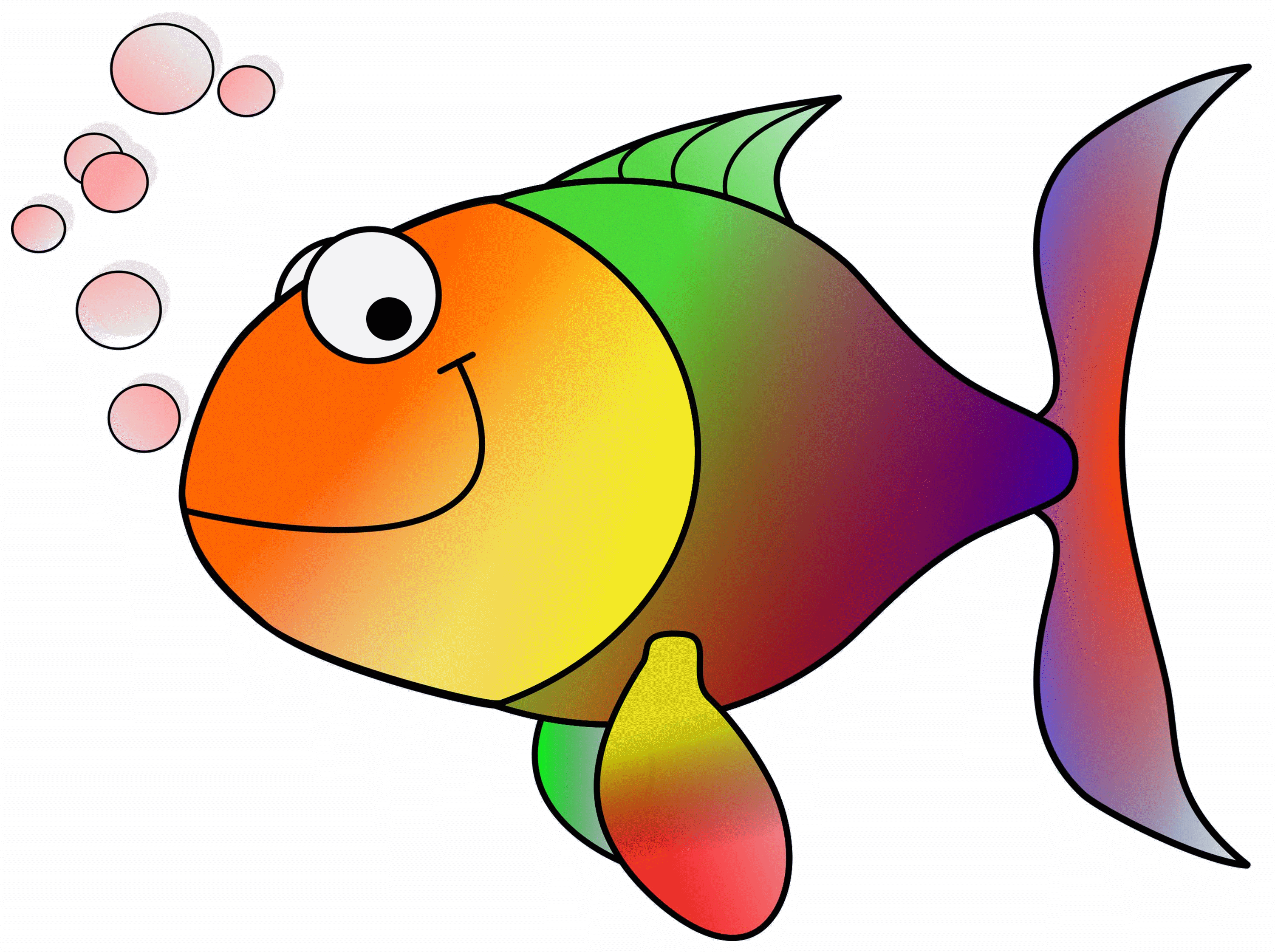 Roger Mcintire - Fish Clipart (3000x2250)