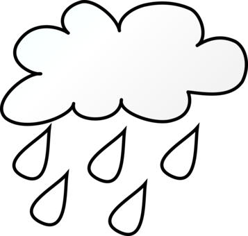 Rain Cloud Wet Season Download Climate - Weather Clip Art (357x340)