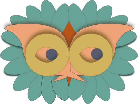 Owl Bird Mask Penguin Drawing - ماسك پرنده (449x340)