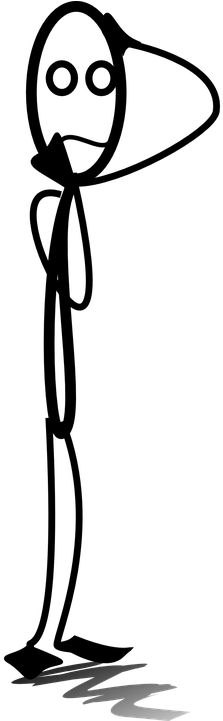 While Even The Most Strident Supporters Of Funding - Confused Stickman Png (360x720)