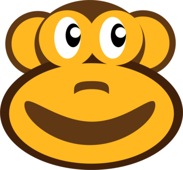 Primate Macaque Monkey Baboons Smiley - Baboons (365x340)