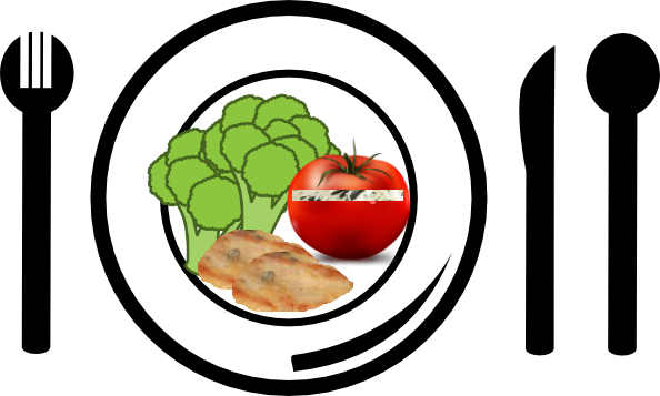 Being Properly Prepared Before Entering The Kitchen - Plate Fork And Spoon Clip Art (594x357)