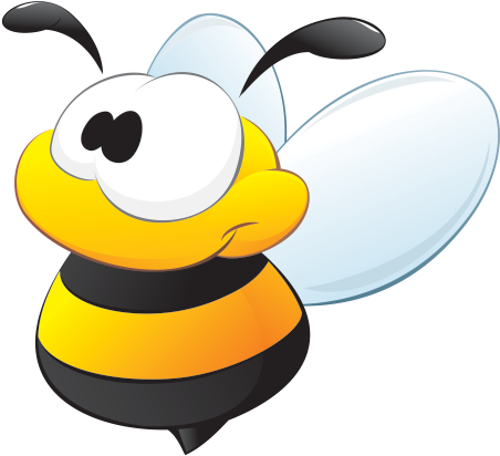 Hornet Clipart Happy - Baby Bee Cartoon (600x600)