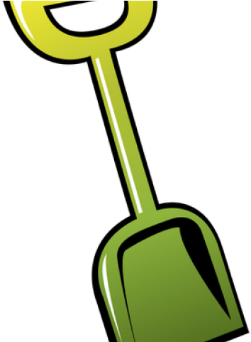 Green Clipart Shovel - Beach Shovel Clip Art (640x480)