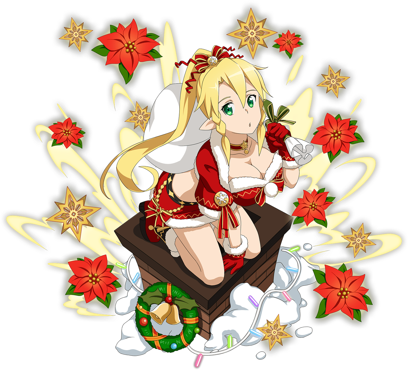 [visitor In Snow] Leafa - Sao Memory Defrag Christmas (1500x1500)
