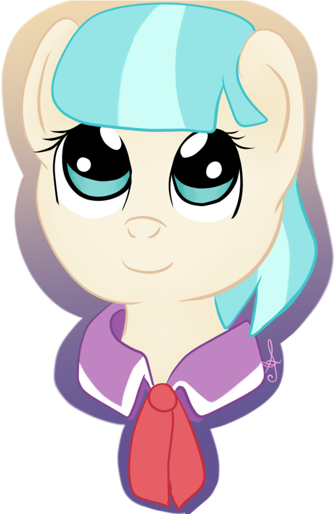 Silversthreads, Bust, Coco Pommel, Cute, Digital Art, - Cartoon (1019x1024)