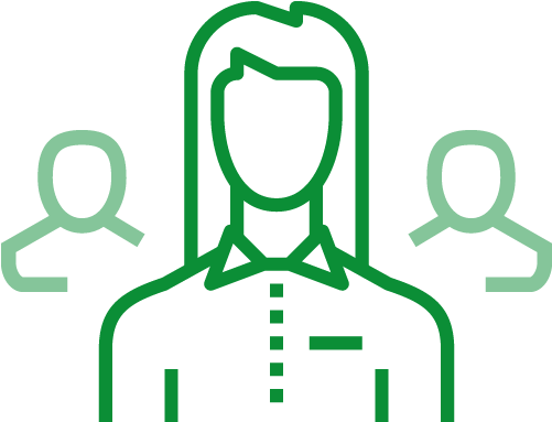 Private Sector Company Officials - Business Woman Icon Outline (500x500)