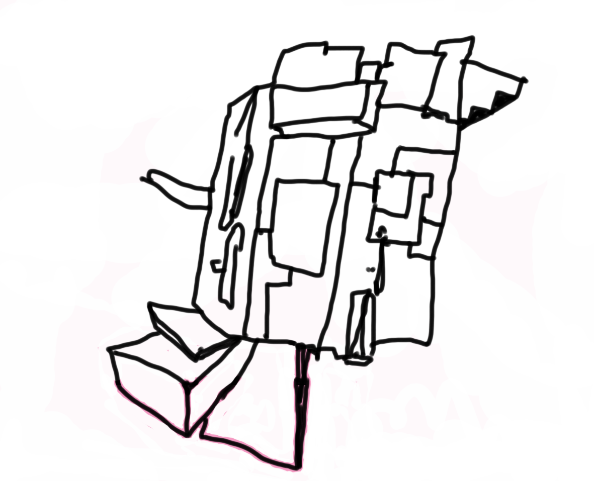 Upturnedhouse Was Initially Shown In New York, Where - Sketch (1181x957)