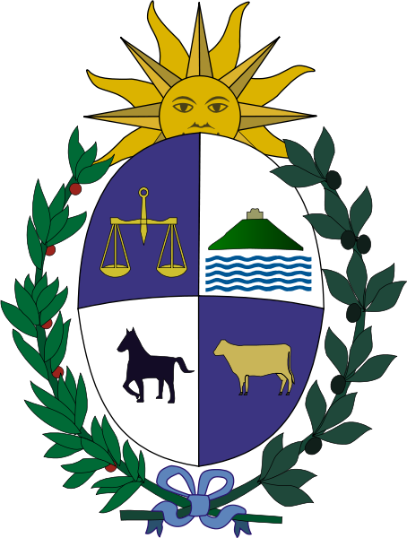 Uruguay Coat Of Arms - Uruguay Coat Of Arms (454x600)