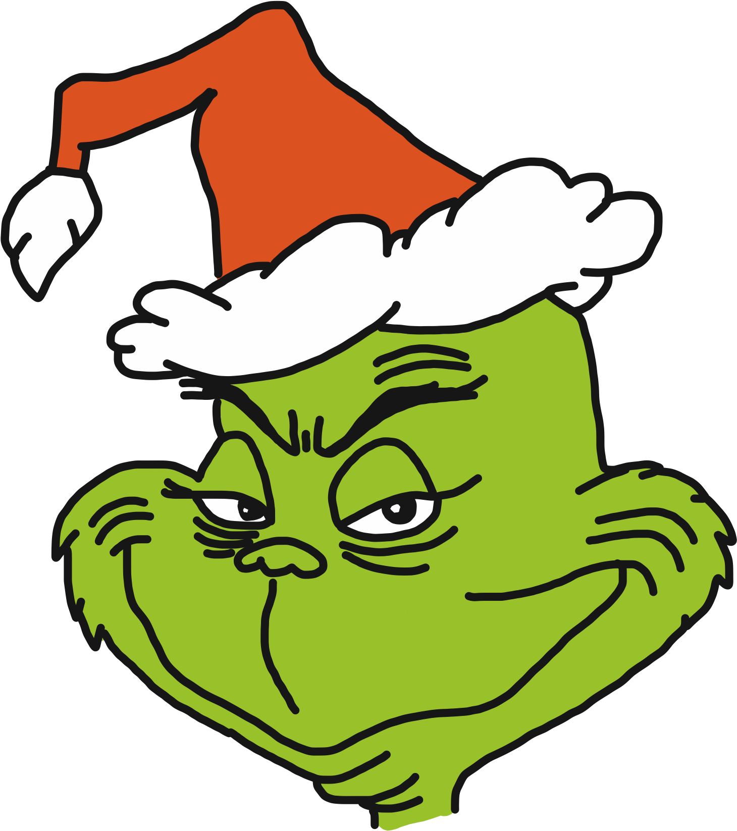 Grinch Face Clipart.