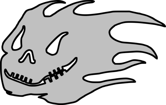 Human Skull Symbolism Ghost Snout Computer Icons - รูป ผี การ์ตูน Png (535x340)