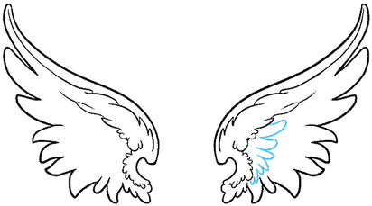 Clip Freeuse Stock Pictures Of Angels To - Angel Wings Simple Drawing (450x300)