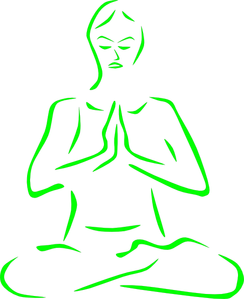 Outline Of Person Meditating (486x596)