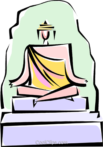 Person Meditating Royalty Free Vector Clip Art Illustration - Person Meditating Royalty Free Vector Clip Art Illustration (337x480)