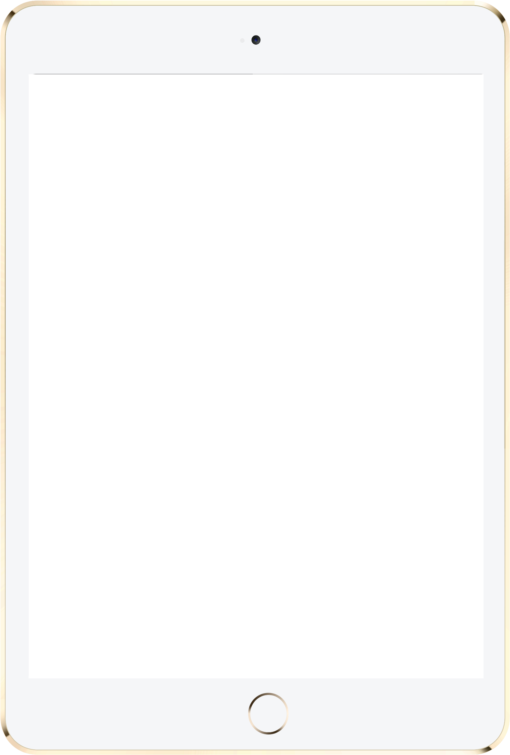Ipad Clipart Transparent - Ipad Mini White Png (1700x2474)